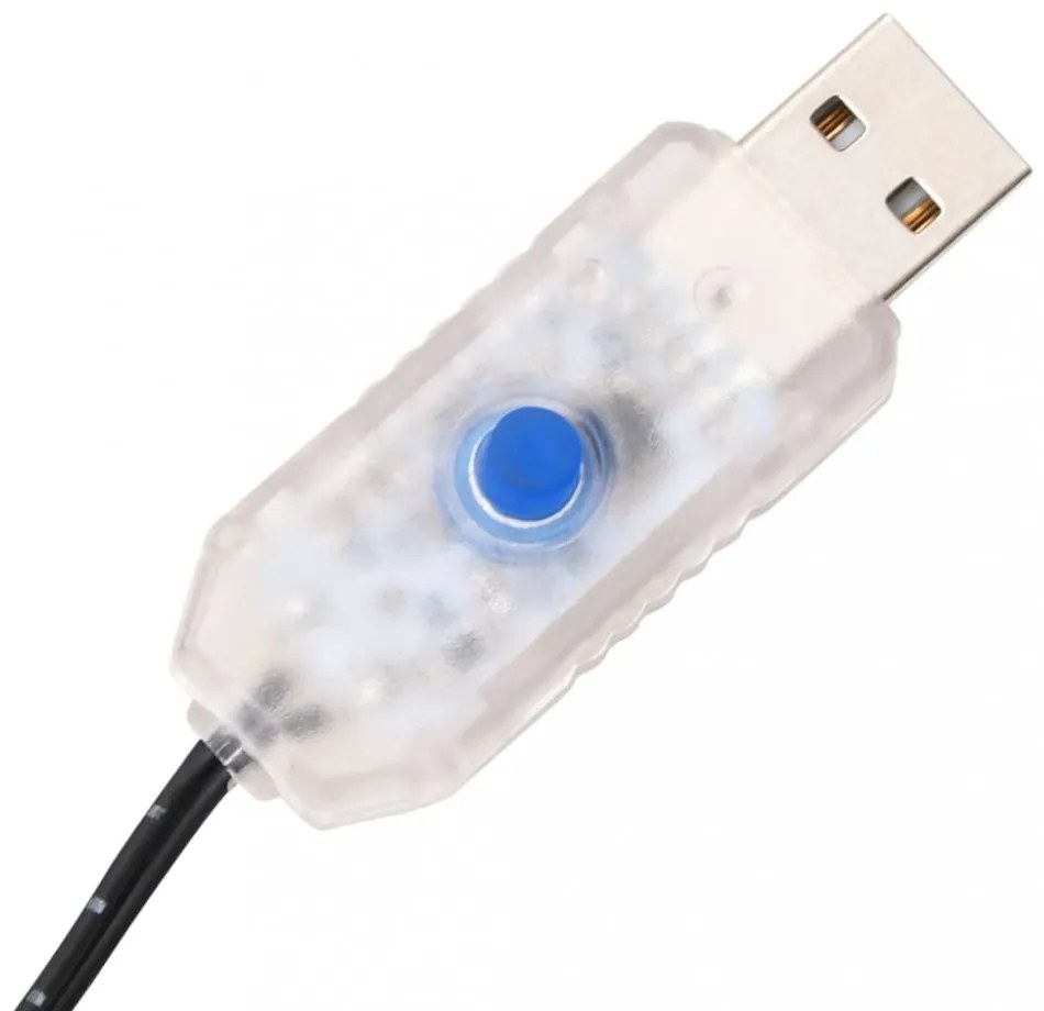 LED-es pálmafa 192 meleg fehér LED-del 300 cm