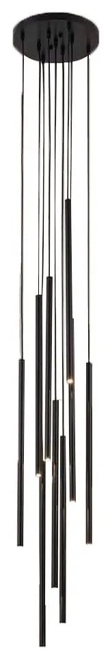 Shilo 7856 - Csillár zsinóron KOSAME 8xG9/10W/230V fekete