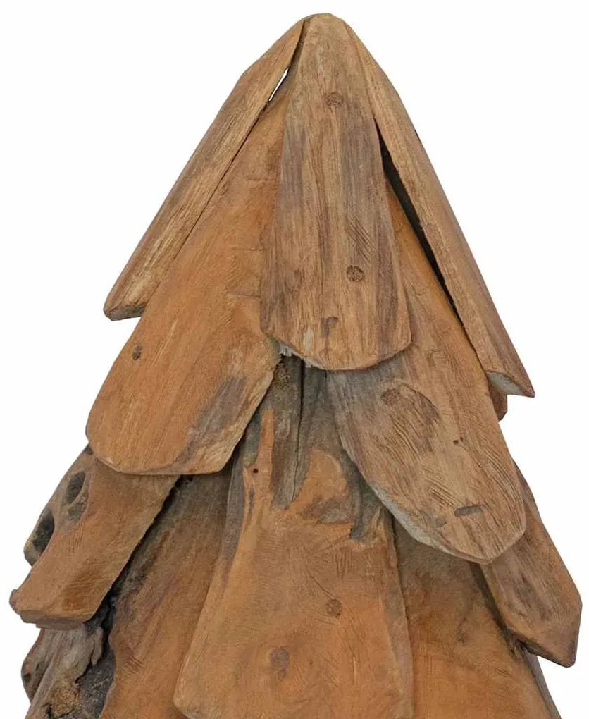 Karácsonyfa állvánnyal Barna 60 cm Tömör tíkfa