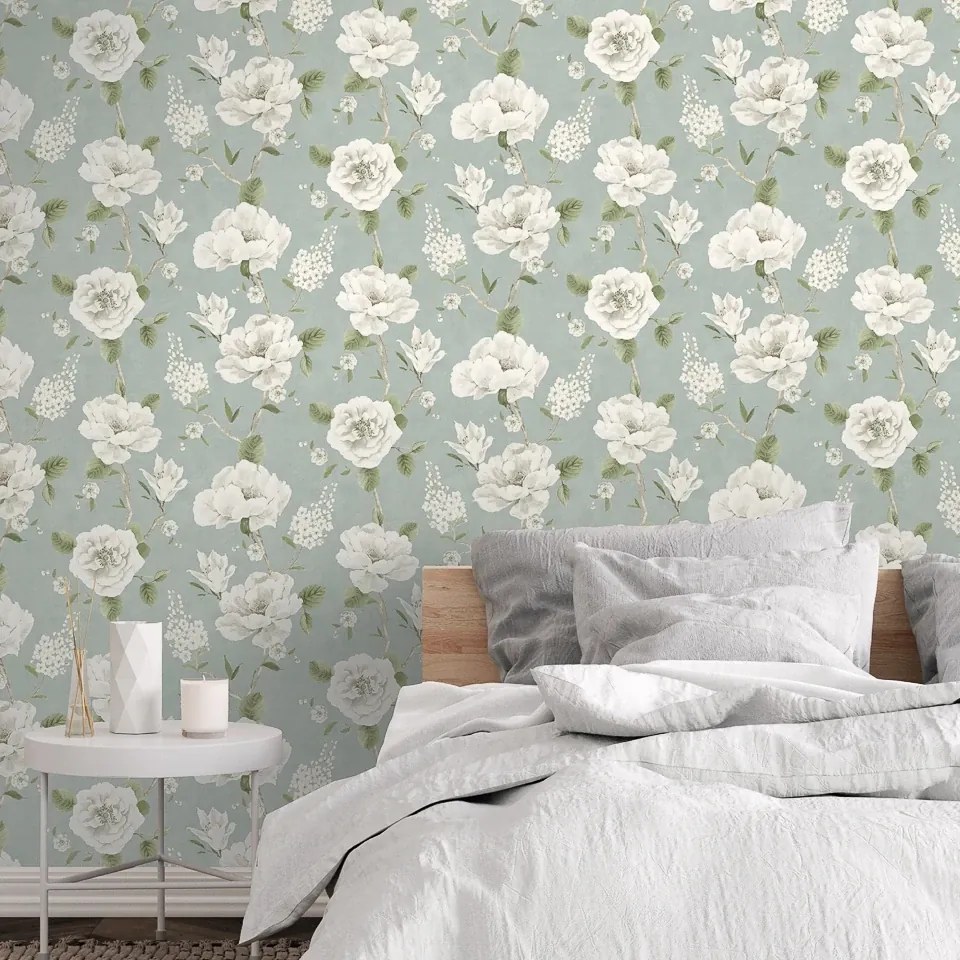 Arthouse Signature 2 Ashley Floral zöld virágos papír tapéta – 100183AH
