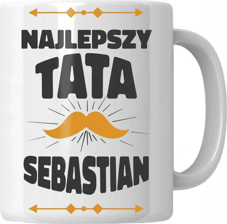 Bögre Bajusz Legjobb Apa [válasszon Nevet] Apák napi ajándék Apának