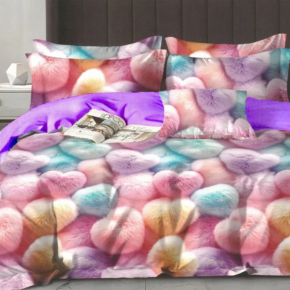 Gyerek ágyneműhuzat NINO HEARTS 100x140 cm