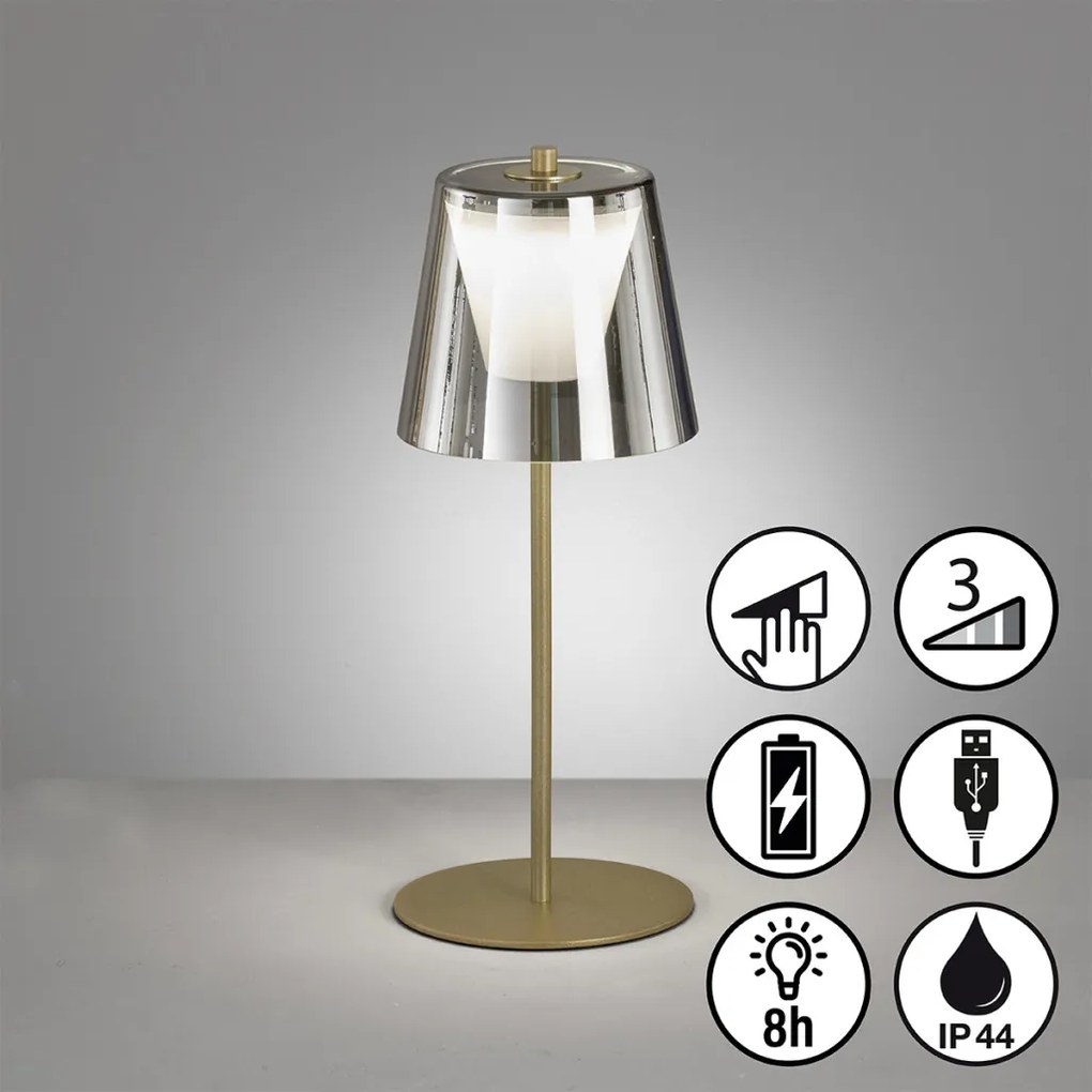 Fisher&Honsel Marbella 850288 Asztali lámpa 1x2W/LED 2700K 270lm IP44