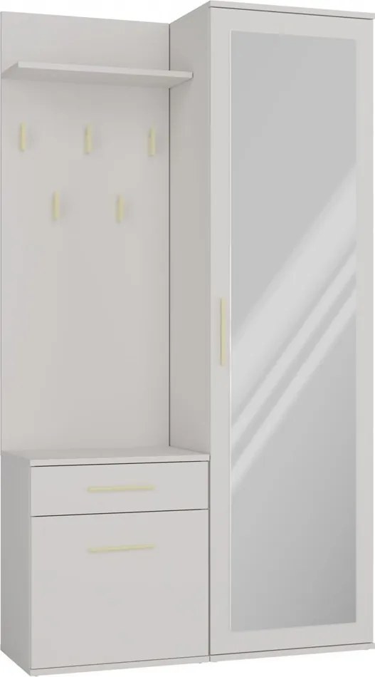 Duo előszobafal, 50x180x35 cm, kasmír