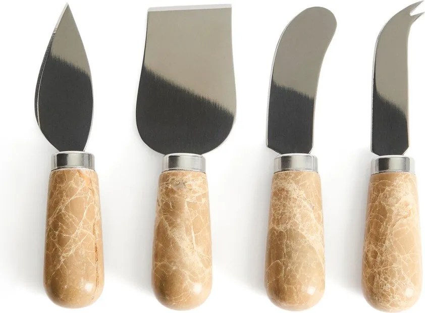 Rozsdamentes acél sajtvágó kés készlet 4 db-os Adoma – Kave Home