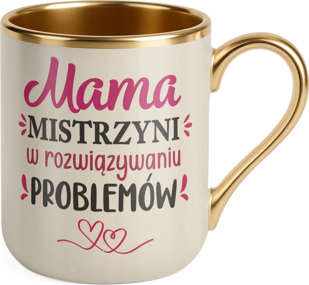 Prémium bögre Arany Ekrü Anyák napja Ajándék Mester Anya