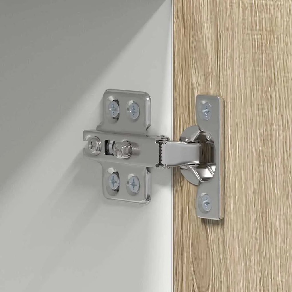 Függő szekrény Riga Sonoma tölgy és fehér 50 x 31 x 100 cm