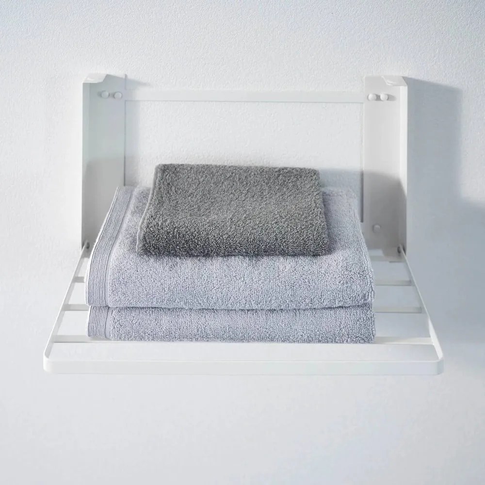 Matt fehér fali acél fürdőszobai polc Tower – YAMAZAKI