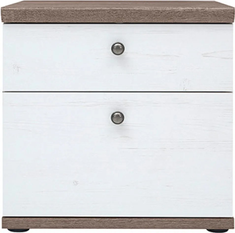 Éjjeliszekrény, canyon fenyő/sonoma trüffel tölgy, TEINA KOM2S