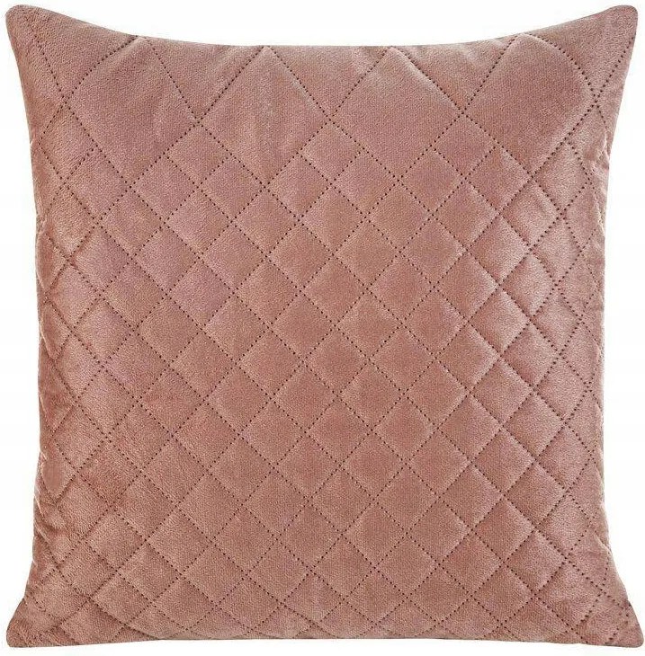 Párnahuzat 40x40 LUIZ3 rózsaszín velúr