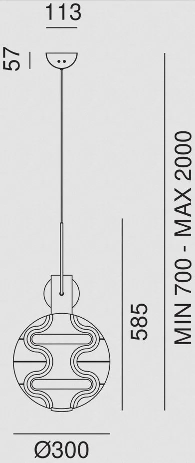 Függeszték Többszínű MIAMI IL FANALE F3A1