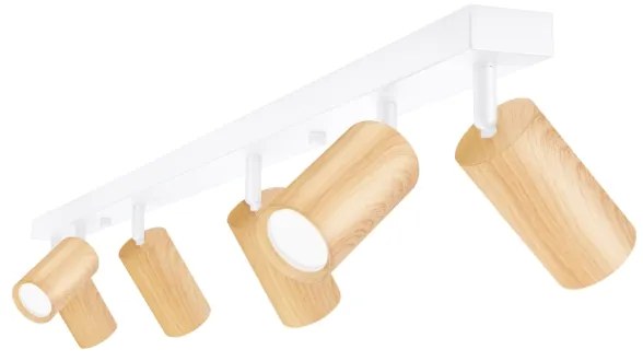 Brilagi - Spotlámpa SELE 6xGU10/30W/230V fehér/tölgy dekor