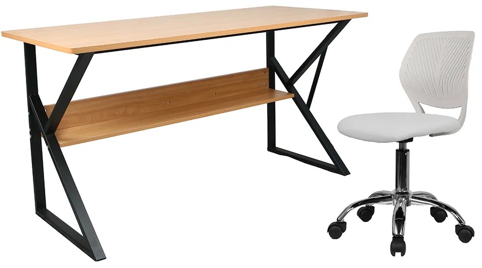 Íróasztal Torin (bükk + fekete). 1029722