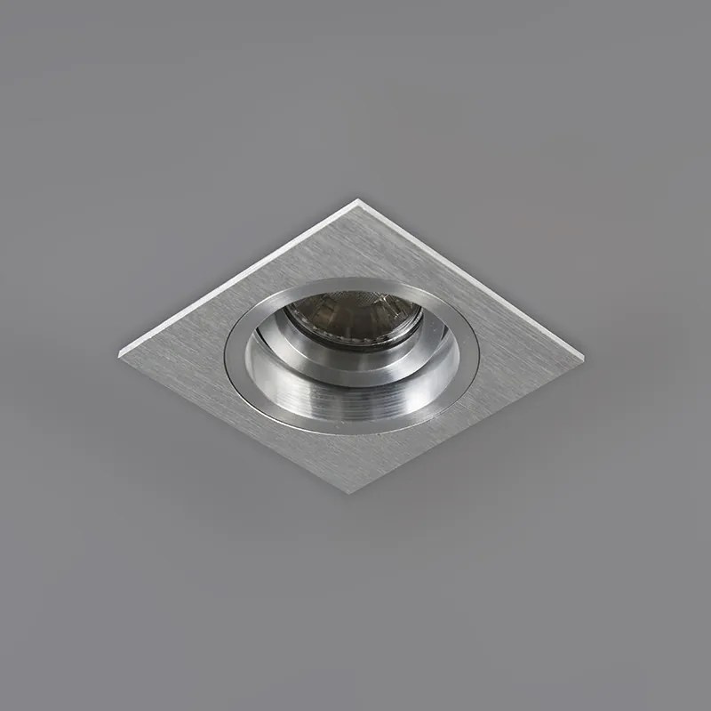 6 darabos szögletes, állítható alumínium süllyesztett spotlámpa készlet - Chuck