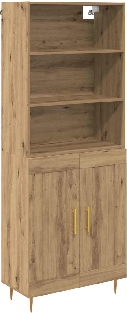 vidaXL Magasfiú Artisan tölgy 69,5 x 34 x 180 cm Faanyag