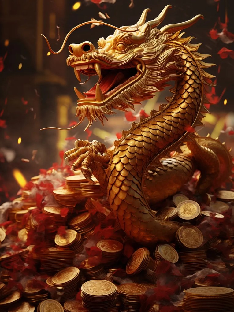 Poszter 75x100cm A gazdagság sárkánya