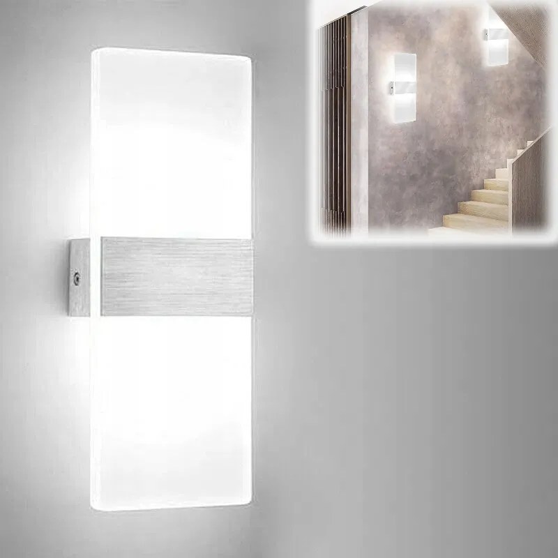 Beltéri Led fali lámpa, fali lámpatest 6W/12W/18W