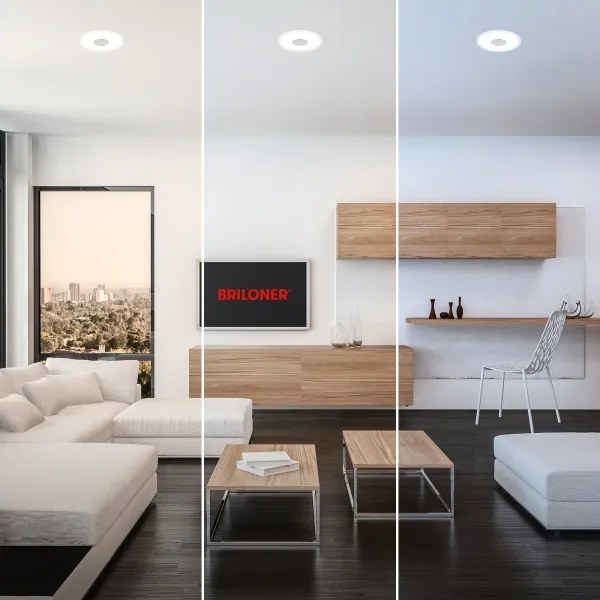 Briloner 7480019 - LED beépíthető fürdőszobai lámpa LED/6W/230V 3000/4000/6500K IP44 fehér