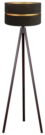 Duolla - Állólámpa DUO 1xE27/60W/230V átm. 44 cm fekete/wenge