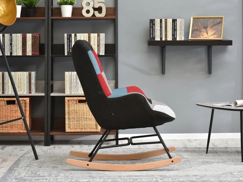 Fotel Sibyla (patchwork + fehér bükk). 1110388