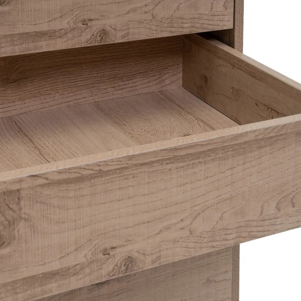 Natúr színű nyitott moduláris szekrény tölgyfa dekorral 60x180x45 cm Modular – Casa Selección