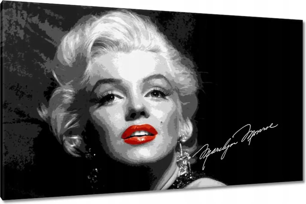 Festmények 120x70 Marilyn Monroe autogram
