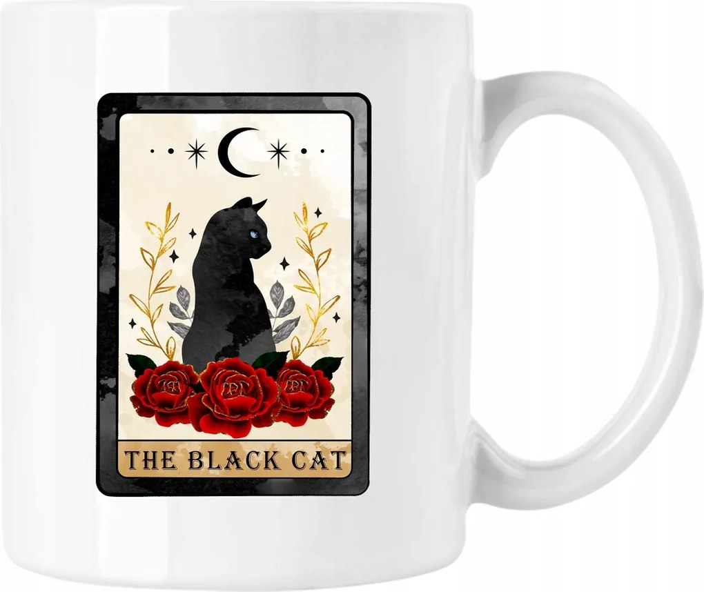 Bögre Macska Tarot kártya 2 Fehér 330ml