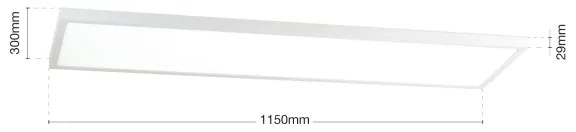 Orion - DISC LED, felületre szerelhető, dimmelhető panel, 40W/230V, 2700/3000/4000K, 115x30 cm, fehér