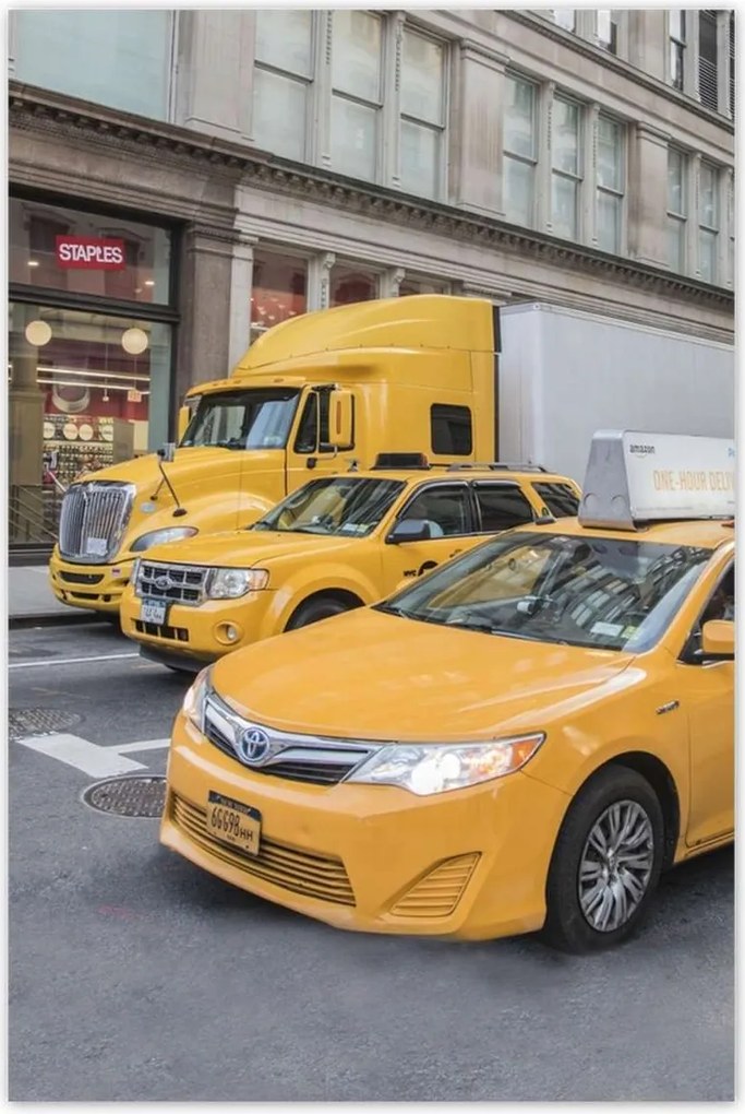 Poszterek 80x120 Sárga járművek New York