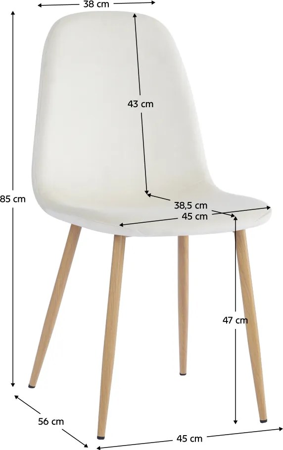 Szék, bézs Dulux/bükk, LEGA NEW