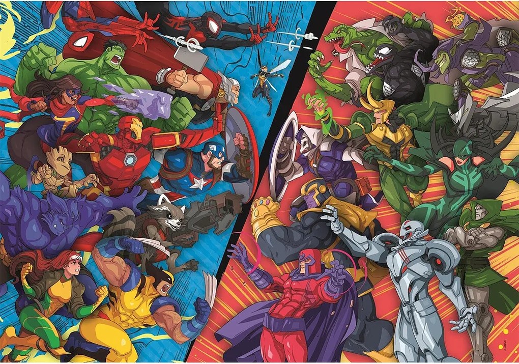 Marvel VS Villains 104 db-os puzzle Clementoni