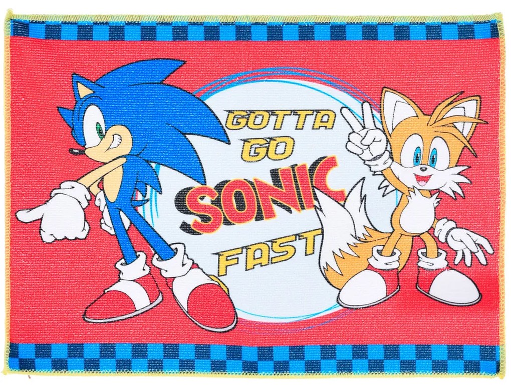 Sonic a sündisznó Gotta Go kéztörlő, arctörlő, törölköző 40x30 cm