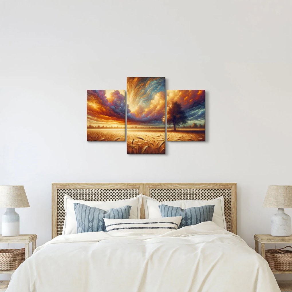 Kép – Fa a mezőn (90x60 cm)