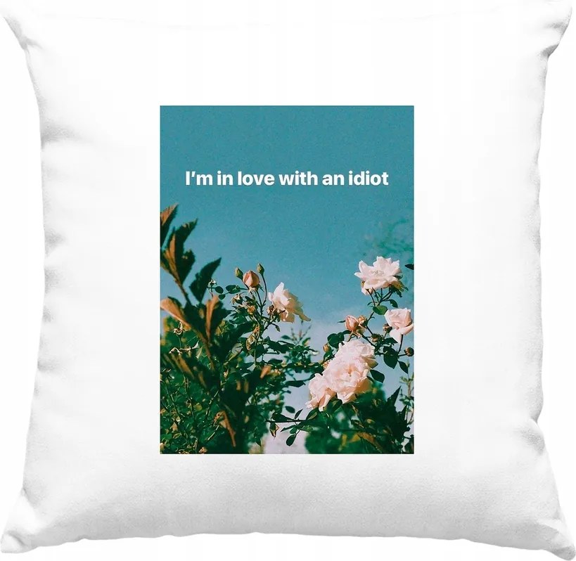 Aesthetic Párna Művészet Virágok 1 Fehér