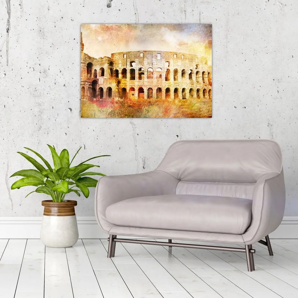 Kép - Digitális festészet, Colosseum, Róma, Olaszország (70x50 cm)