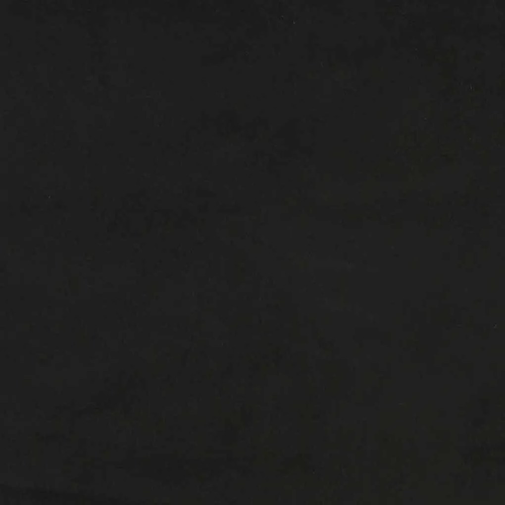 fekete bársony zsebrugós ágymatrac 80x220x20 cm