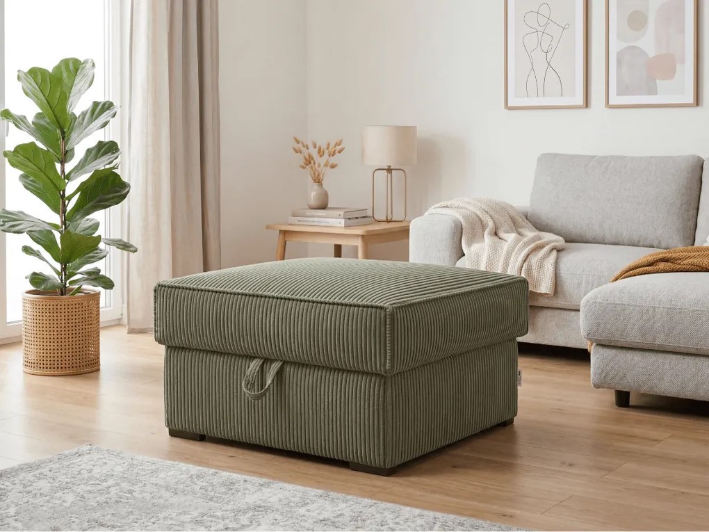 Taburet SMART COSARO tárolóhellyel 65x65 cm, mentás