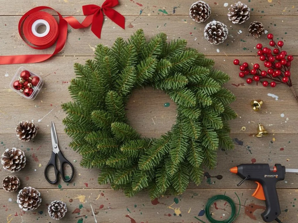 Karácsonyi koszorú EVERGREEN Ø 40 cm