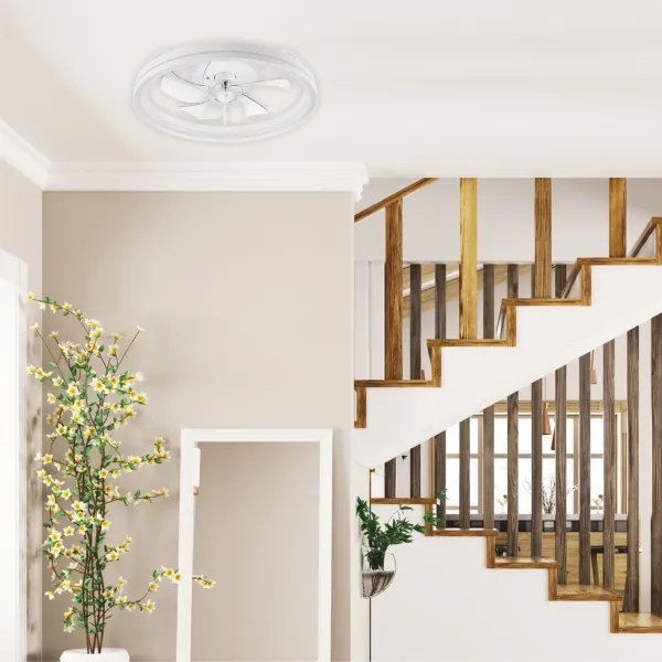 LED Mennyezeti lámpa ventilátorral FARGO LED/37W/230V fehér + távirányító