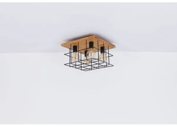 Globo 15530-4D - Mennyezeti lámpa MERRIL 4xE27/60W/230V