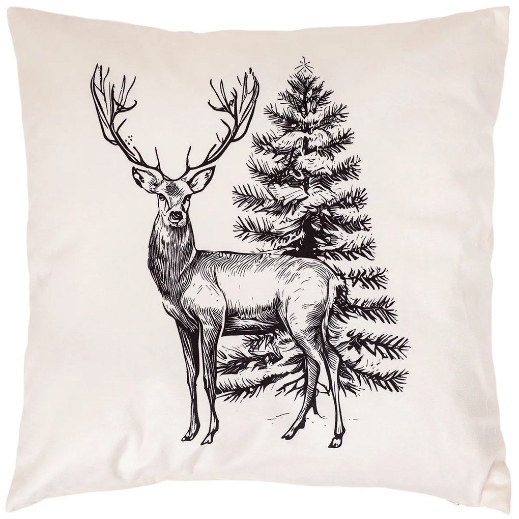 4Home Woodland Stag párnahuzat, 45 x 45 cm
