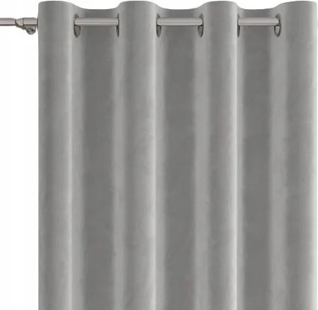 Velvi kész velúr függöny 140x250 cm pasztell szürke