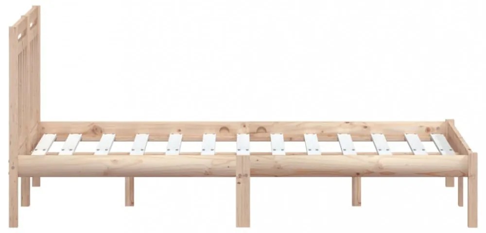 tömör fenyőfa ágykeret 120 x 200 cm