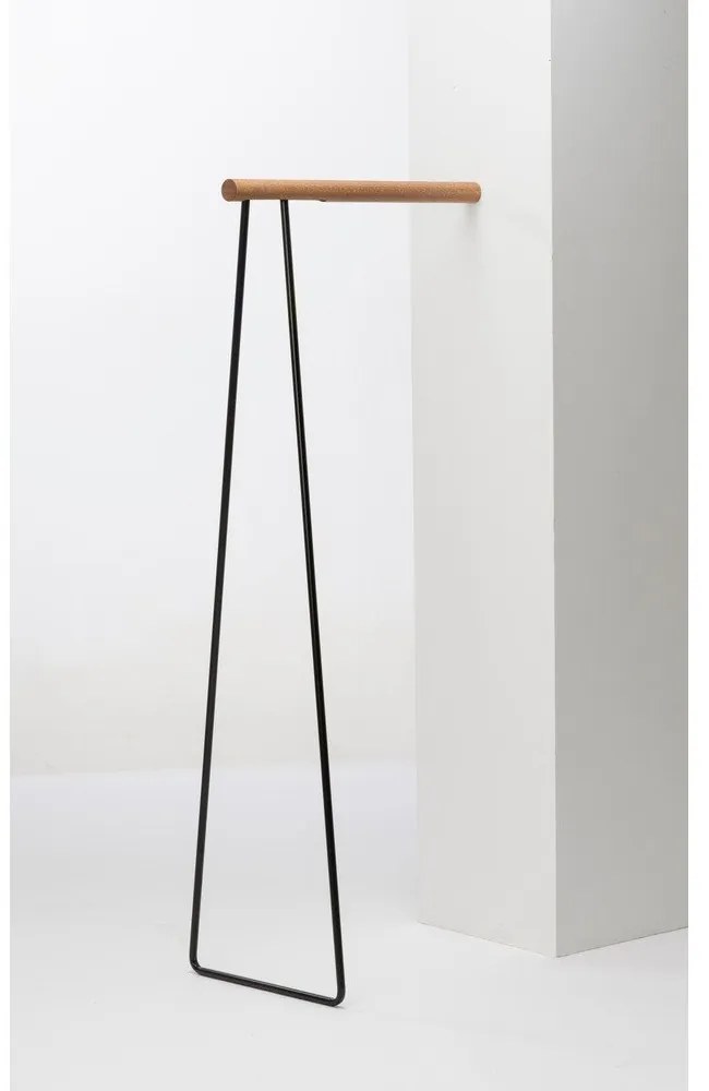 Fekete acél ruhatartó állvány 65x150x45 cm – LIND DNA