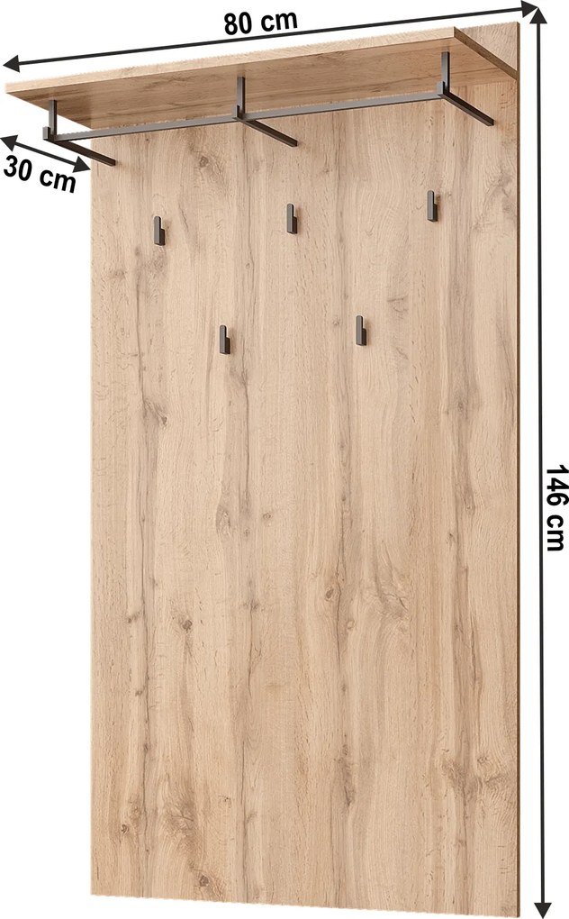 Fogas panel 80, wotan tölgy, MORATIZ