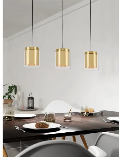 Eglo 99654 - Csillár zsinóron LAGUNITAS 3xE27/40W/230V