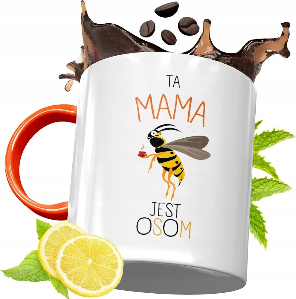 Narancssárga Bögre Anyák Napjára Ajándék fényképes nyomattal