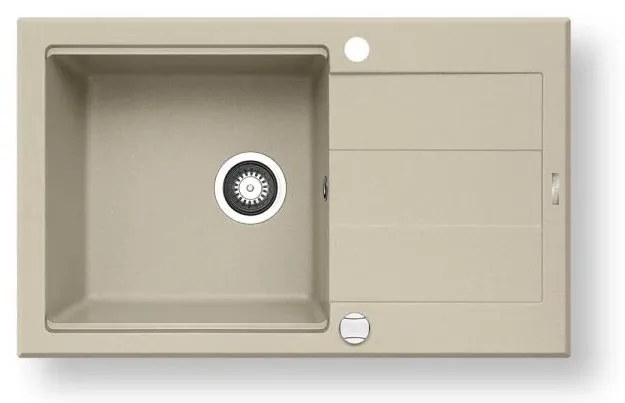 Pyramis 70083601 - SPARTA PLUS LUX 78x48 cm gránit konyhai mosogató, bézs