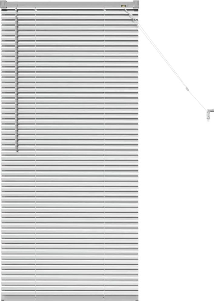 vidaXL Zsalugáter Redőnyök Ezüst 130 x 60 cm Alumínium