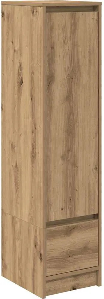vidaXL kézműves tölgy szerelt fa magasszekrény 29,5x34x119,5 cm